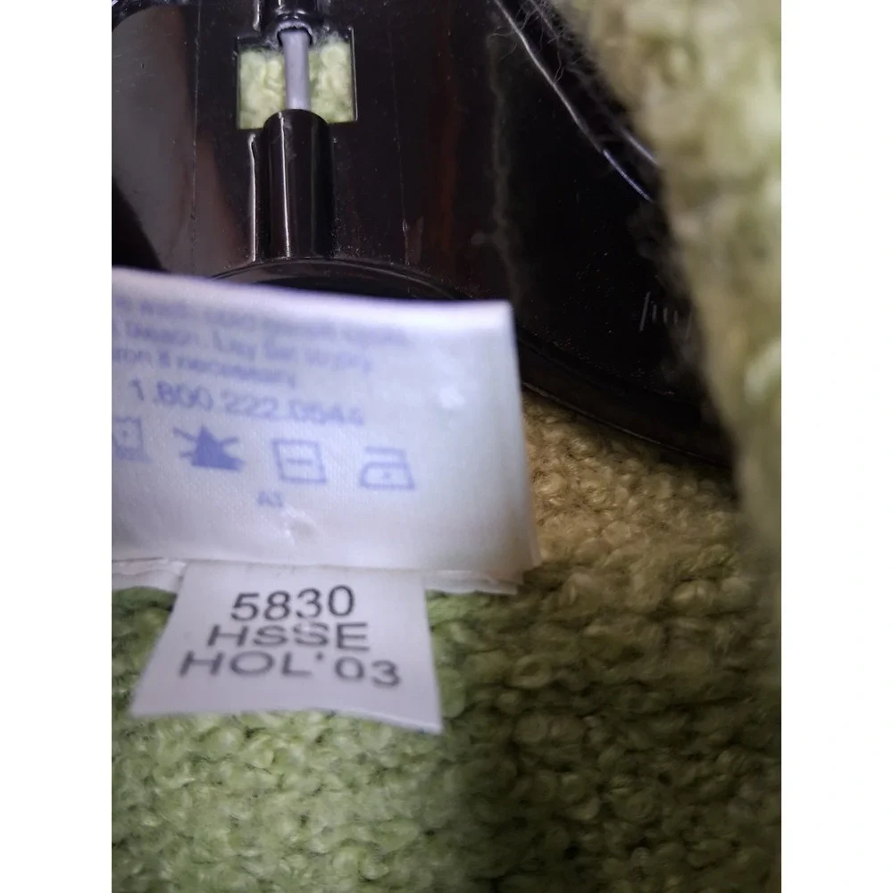 Hanna Andersson Womens Sweater‎ Medium Green Turtleneck Plush Wool Blend